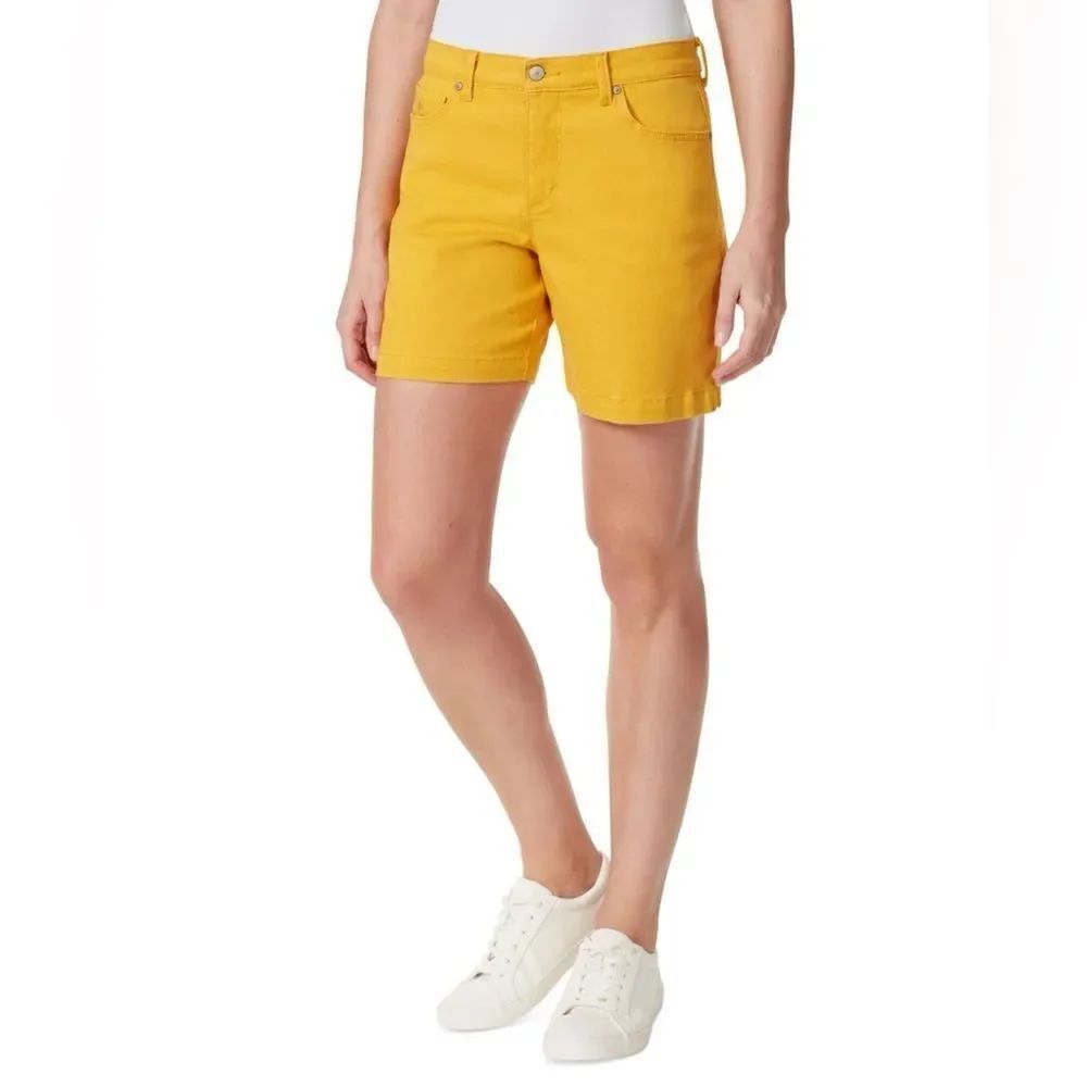 Gloria Vanderbilt Women's Amanda Hi Rise All Around Slimming Effect Shorts 6P